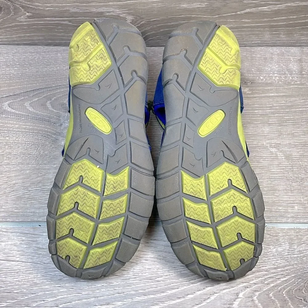 Keen Seacamp II CNX Big Boy Sz 5 Blue Depths Chartreuse Sports Hiking Sandals